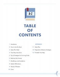 test prep guide table contents